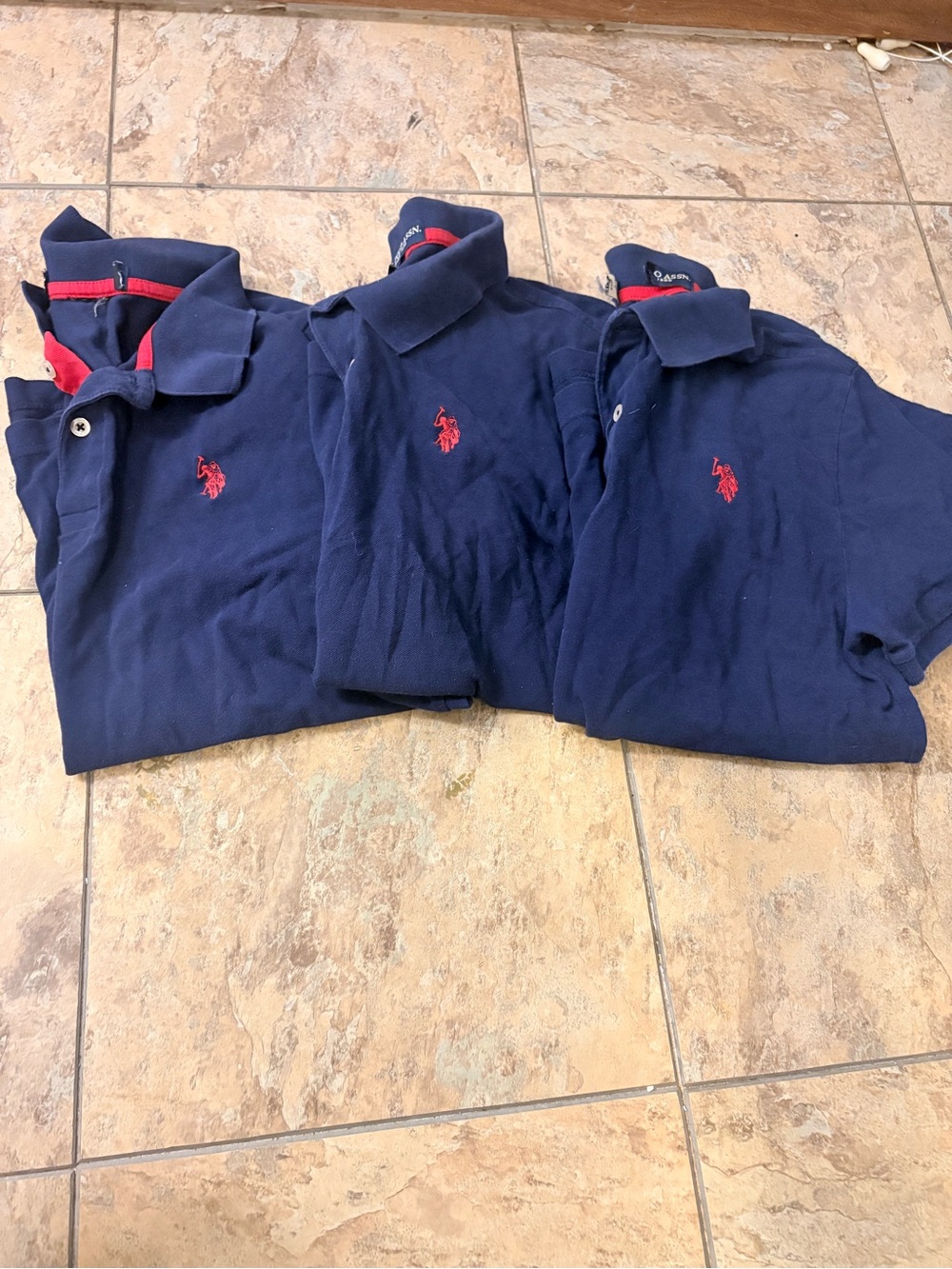Ralph Lauren Navy Polo with Red Pony Embroidery